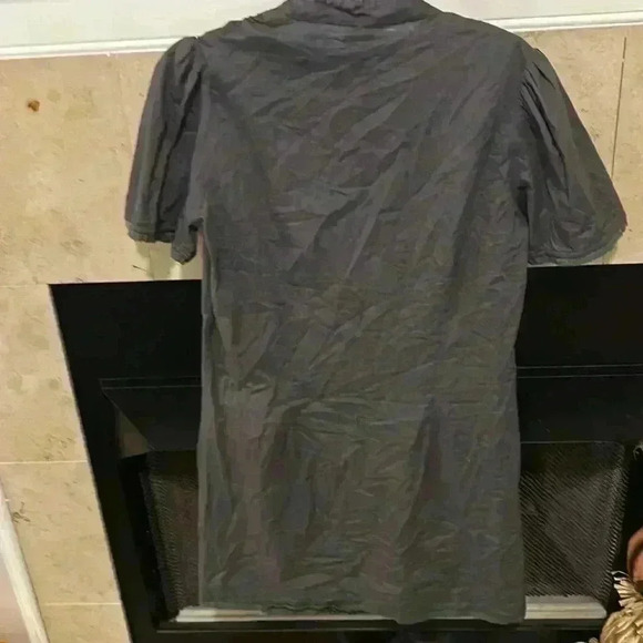 Fire Los Angeles brand dress. Dark grey with green soft lace. Large. - Picture 3 of 3